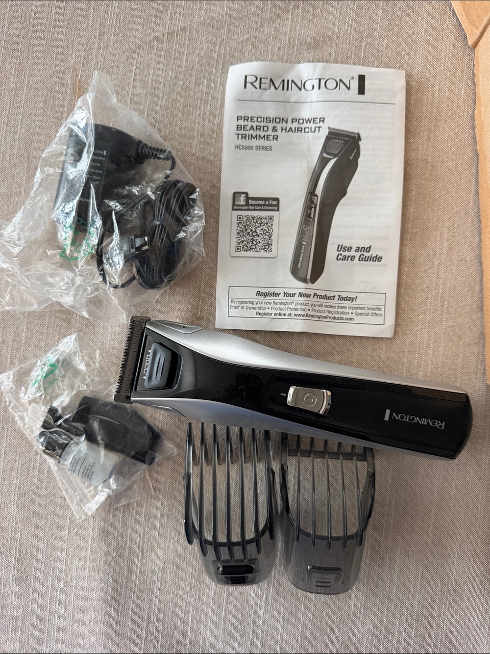 Remington Black and Silver Cordless Precision Beard & Hair Trimmer Kit